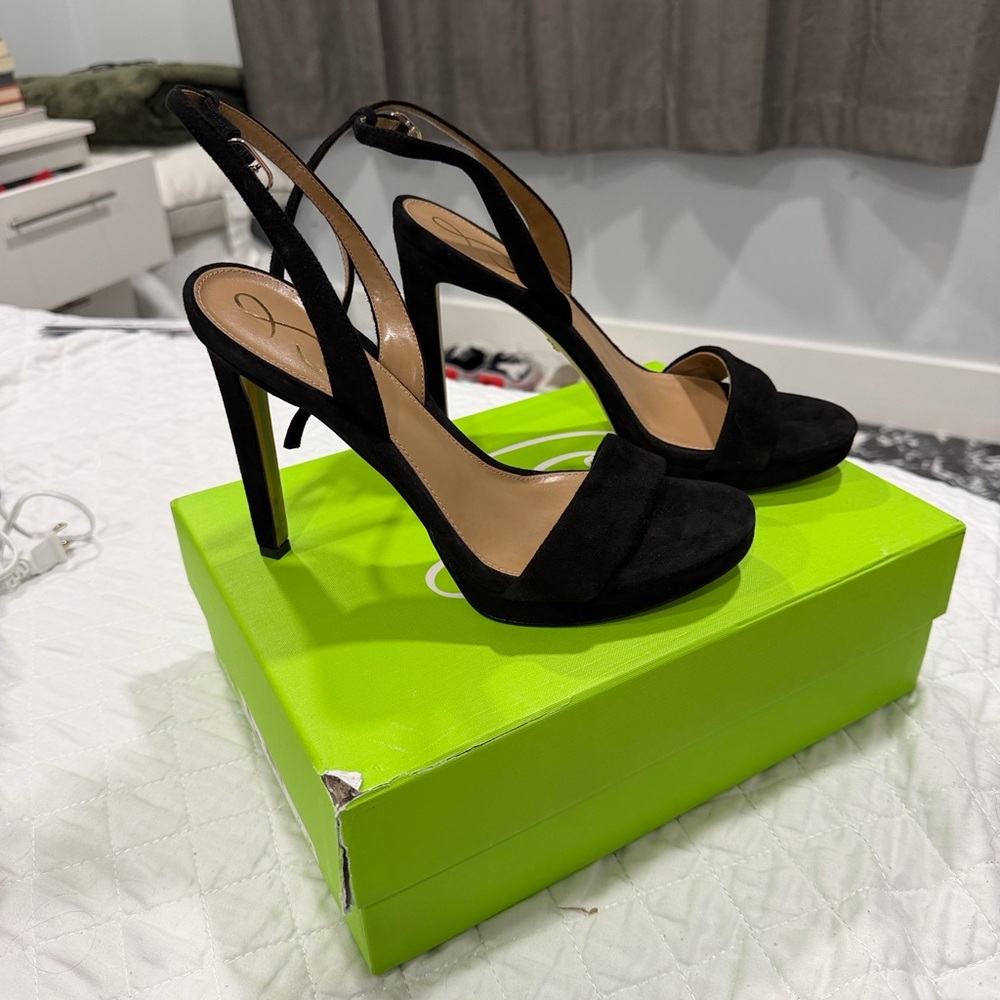 Sam Edelman Elegant Black Slingback Heels
